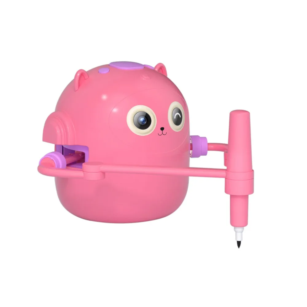 Plastikowy inteligentny robot do rysowania, edukacyjny, wczesnoedukacyjny, inteligentny robot do malowania, interaktywna zabawka, automatyczna zabawka do rysowania.