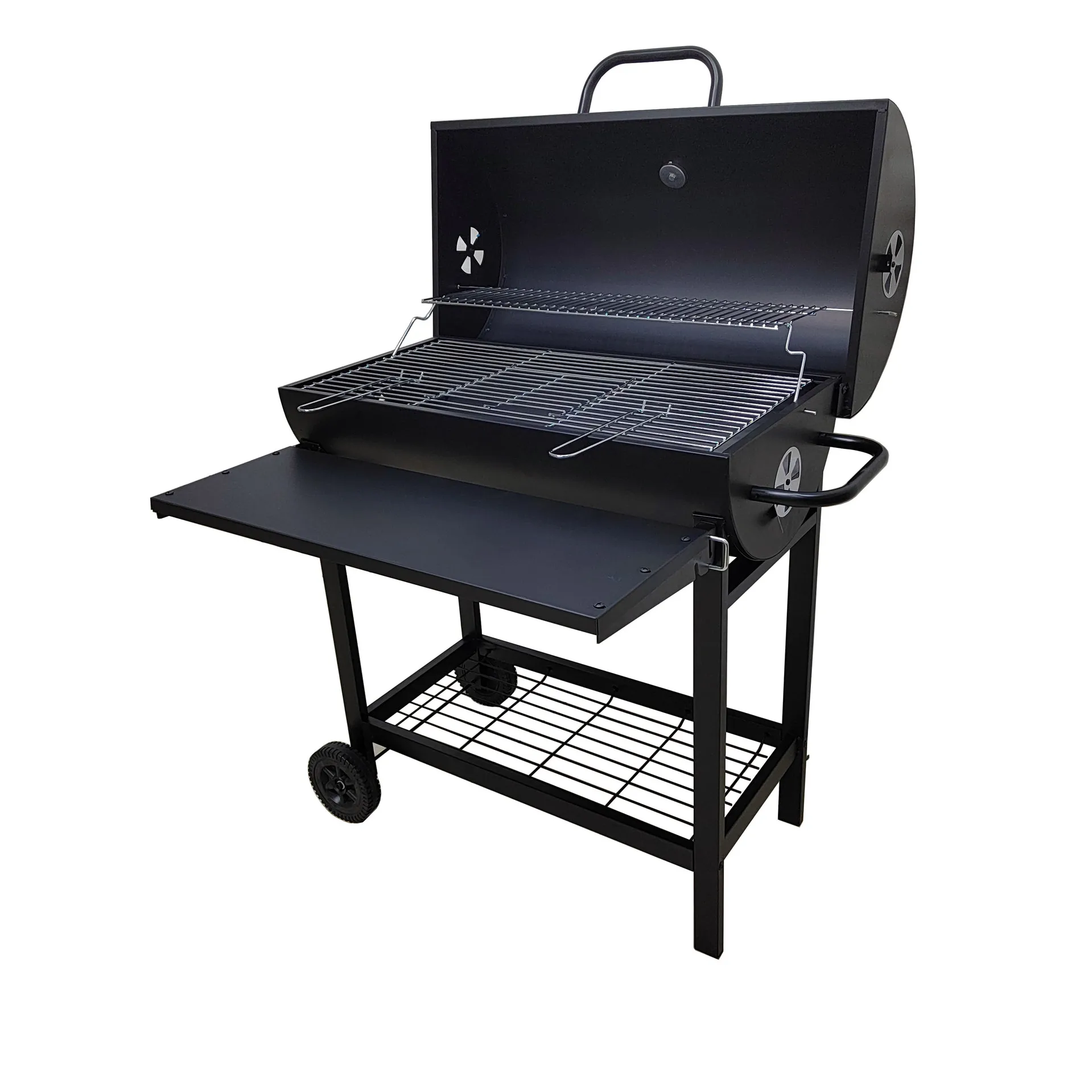 42CM diameter iron plate oil drum stove outdoor barbecue  household barbecue grill courtyard grill grill charcoal stove