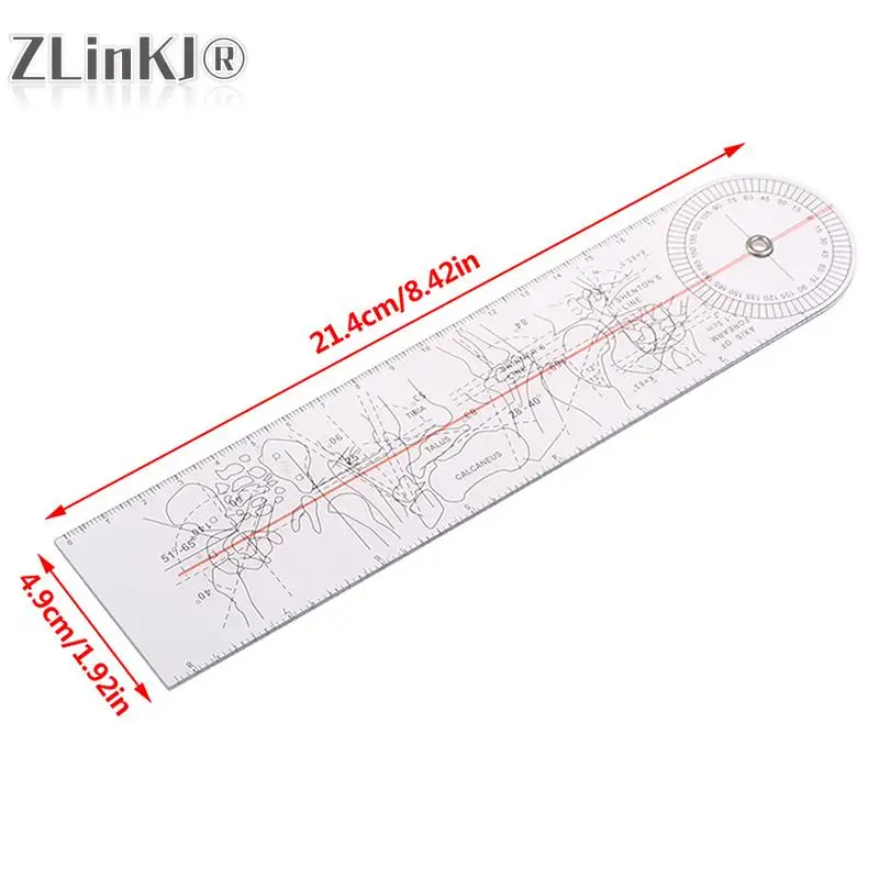 1Pcs Plastic Goniometer Angle Ruler Rule Joint Orthopedics Instruments Medical Spinal Angle Ruler Angle Finder Measuring Tool