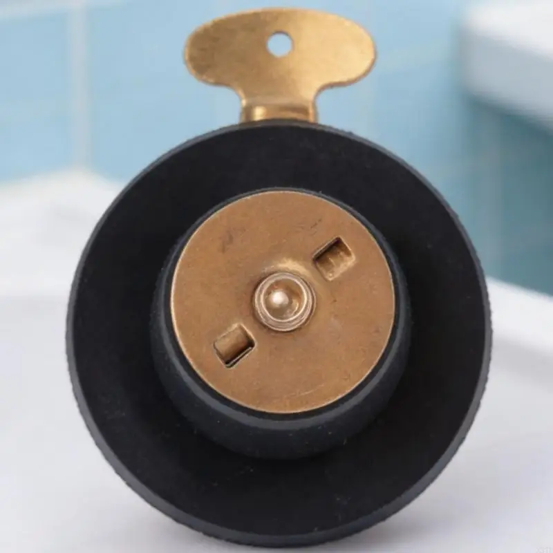 5/8 Inch Marine Drain Closure Brass Rubber Expansion Seal for Boat Opening Repair and Routine Water Passage Service X37F
