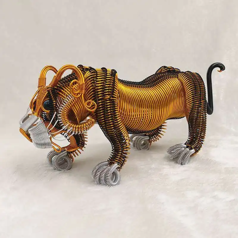 Tiger Ornament Zodiac Tiger Handmade Decoration Crafts Office Feng Shui Decoration Home Decoration Crafts Gifts