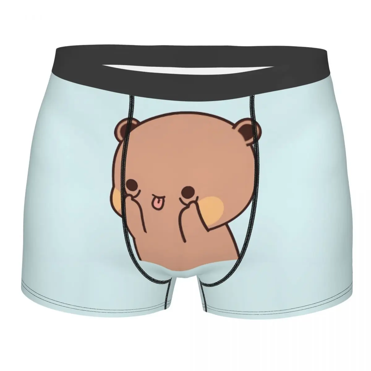 Bubu Dudu – Boxer visage drôle pour homme, culotte très respirante, short imprimé de haute qualité, idée cadeau