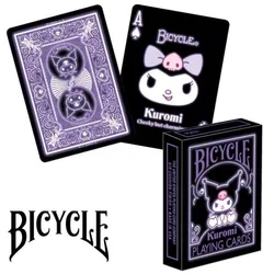 Funny Sanrio Kuromi Playing Card Paper Poker Children Game Tools Cartoon Anime Print Playing Card Plush Kid Toys Girl Gift