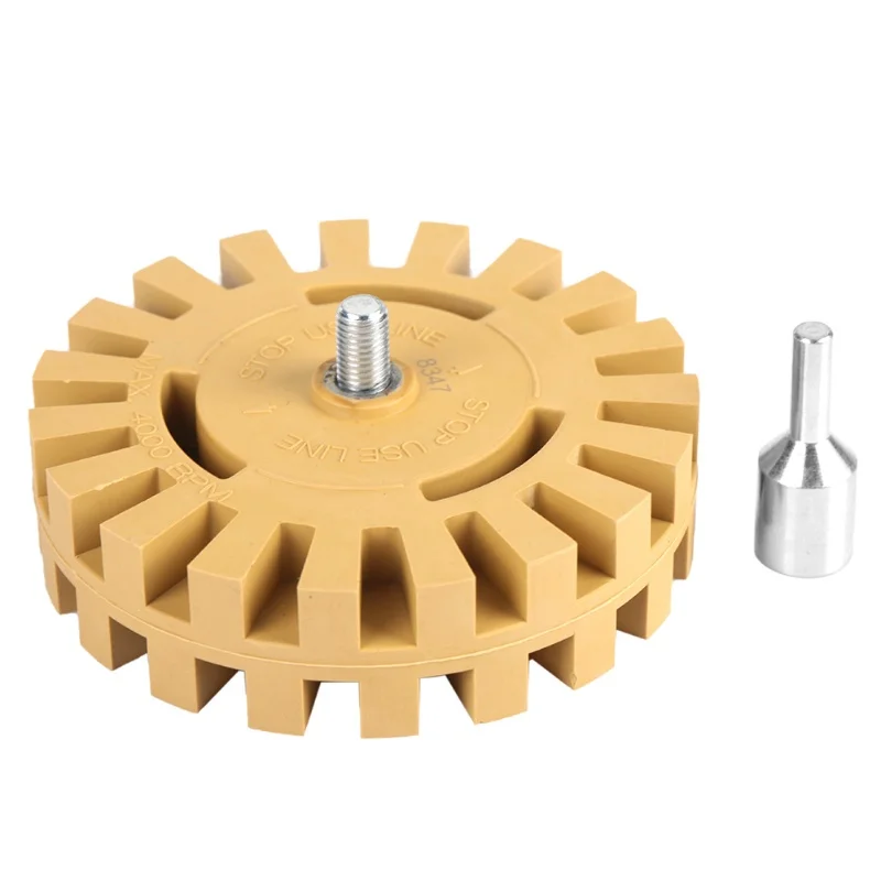 

100mm 4in Grinding And Polishing Zigzag Teeth Shape Rubber Wheel Eraser(No Shank)