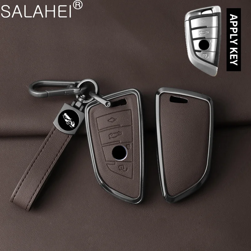 Keychain Accessories For BMW X1 X3 X5 X6 X7 1 3 5 6 7 Series G20 G30 G11 F15 F16 G01 G02 F48 Car Key Case Full Cover Shell