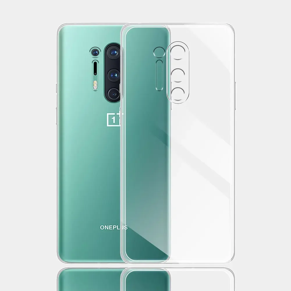 For OnePlus 8 8Pro Case Ultra Thin Silicone Soft Clear Back Cases Cover For OnePlus 8 Coque For OnePlus 8 Pro Fundas 1+8 Shell