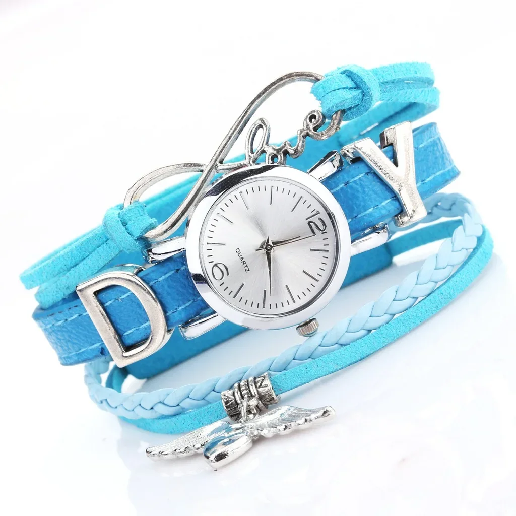 Bijen Hanger Dames Horloge Nieuwe Mode Quartz Horloges Retro Casual Geweven Riem Polshorloges Vrouwelijke Klok Jurken Relogio Mujer