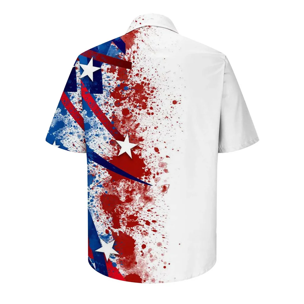 Fashion American Flag 3D Printed Hawaiian Shirt For Men Women Summer Vacation Casual Beach Shirts Kid Cool Short Sleeve Tops