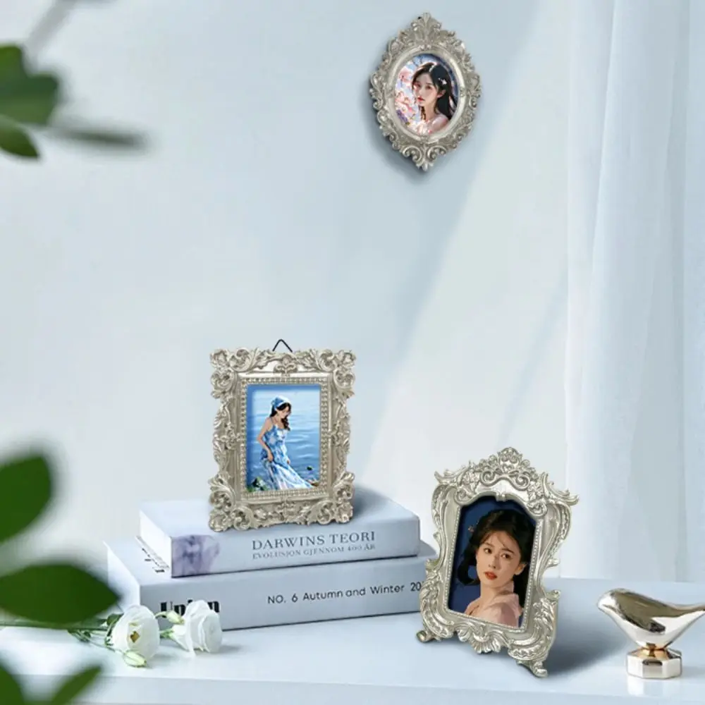 Elegant Vintage Picture Frame Resin Ornate Details Victorian Photo Frame Can Be Placed Can Be Hung Baroque Decor Frame