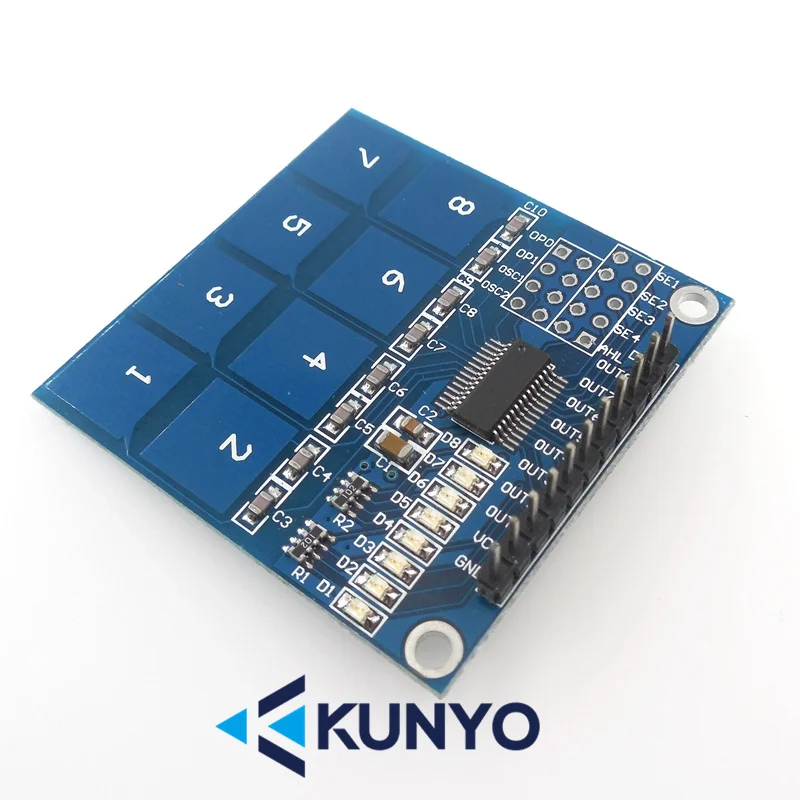 TTP226 8-way capacitive touch switch Key switch digital touch sensor module