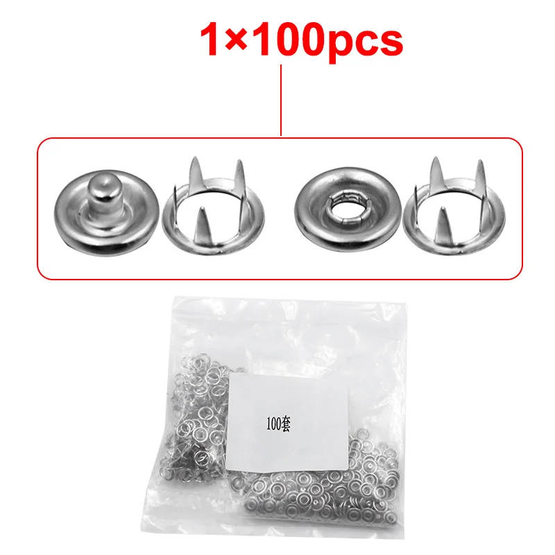 Plier Metal Snap Button Fasteners Press Studs Bouton Five Claw Buckle Installation Holes Punches Clothes  Rivet Tool Accessories