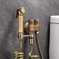 Bronze Toilet bidet sprayer set Brass Double Use Bidets faucet Bathroom shower bidet High Pressure gun