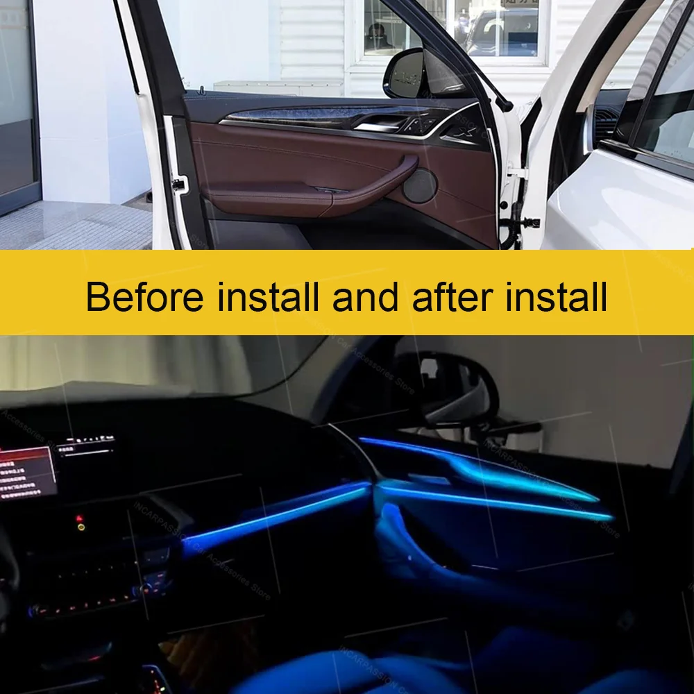 Dynamic Ambient Light For BMW X3 F25 X4 F26 2012-2017 Dynamic Atmosphere Lamp Car Accessories by APP Meau Control
