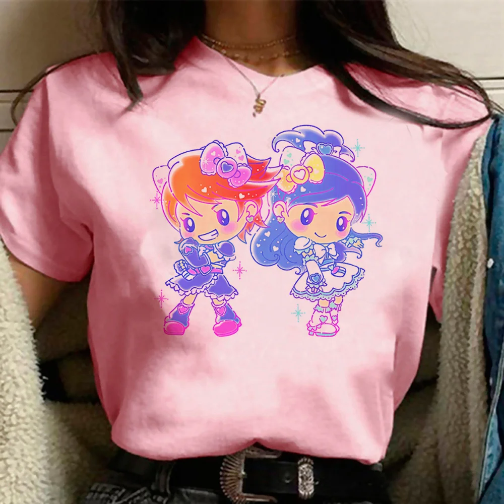 Precure t-shirts women funny graphic t-shirts girl manga Japanese 2000s clothes