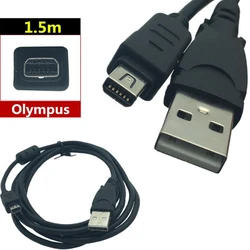 Applicable à Olympus appareil photo numérique USB câble de données CB-USB5/CB-USB6 12P USB 12pin E330 E-410 E-510 E520 U790 U800 FE120 FE130