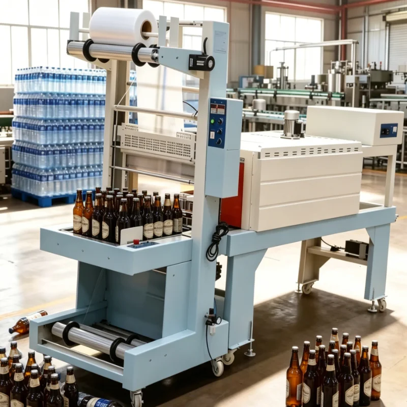 Customized Shrink Wrap Packaging System Automatic L Bar Sealer Heat Tunnel Conveyor Belt Industrial Grade Shrinking Equipment