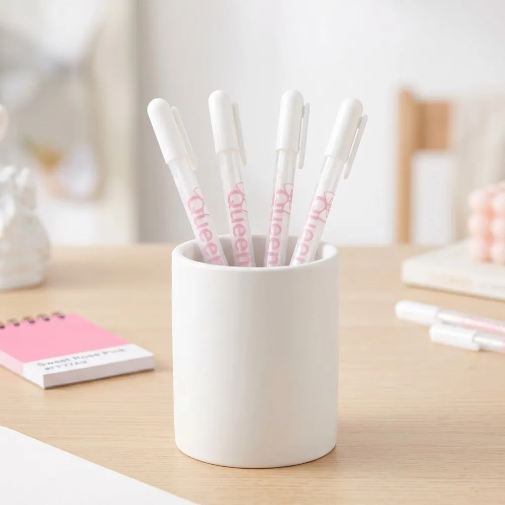 4PCS 6.1 inch White Highlight Pen Single Pack Sales Precise Nib Art Highlighting Pen White Pigment Ink Fine Liner Marker
