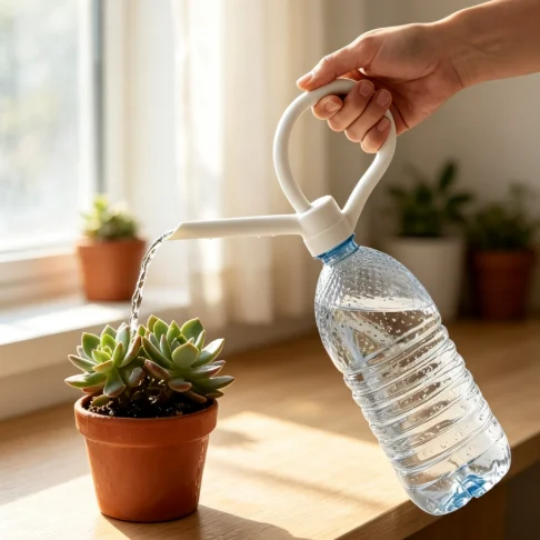 Portable DIY Bottle Cap Spout Simple Watering Can Nozzle For Bonsai Household Plant Irrigation Supply Tool