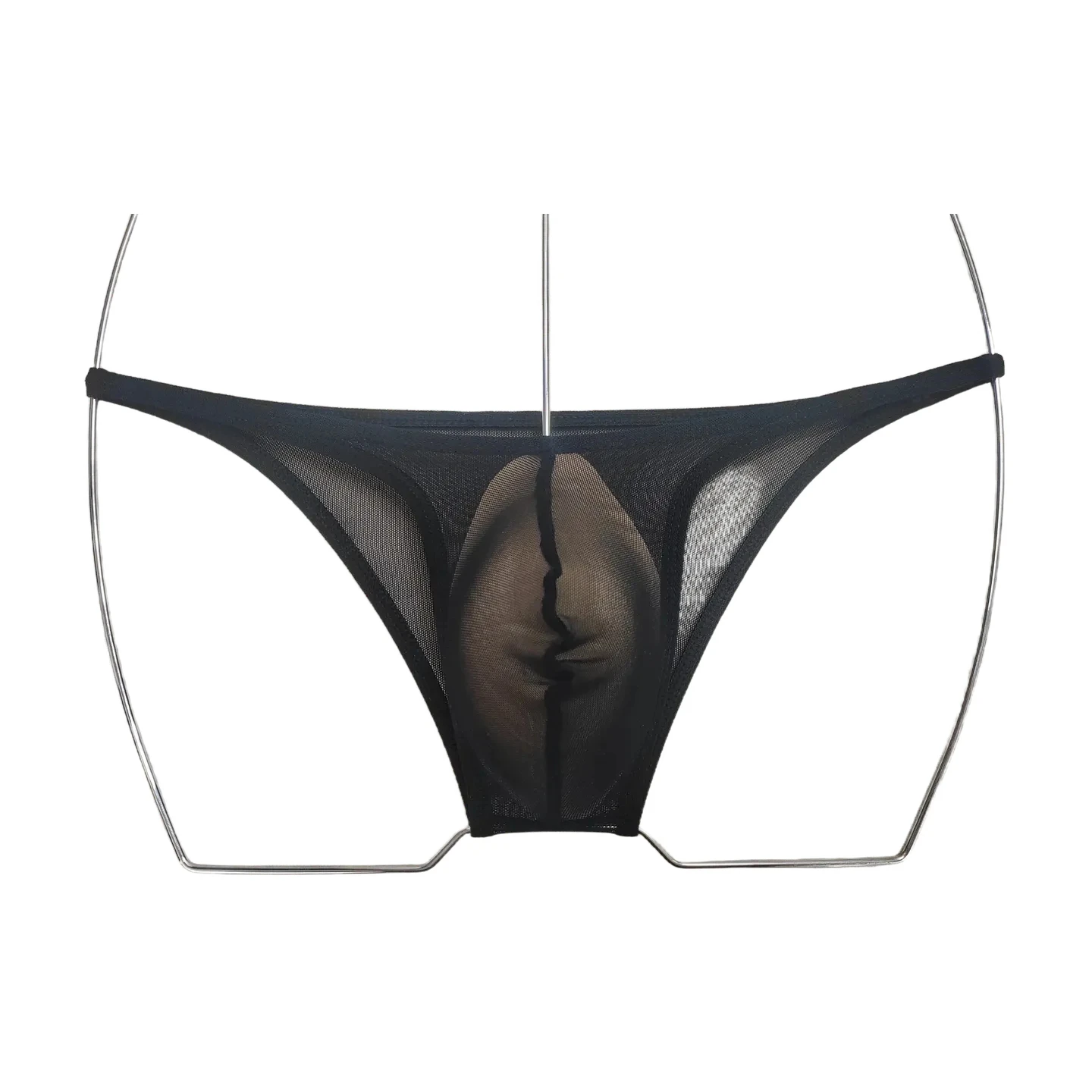 BOYTHOR Men's Triangle Underwear - Spandex Mesh Quick-Dry Breathable Transparent Narrow Edge Half-Padded Triangle Underwear