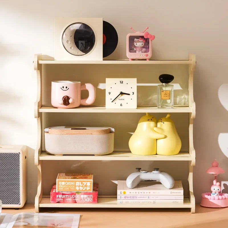 Desktop bookshelf, desktop shelf, desk storage rack, dormitory desk, study table, multi-layer small-layer shelf, multi-layer
