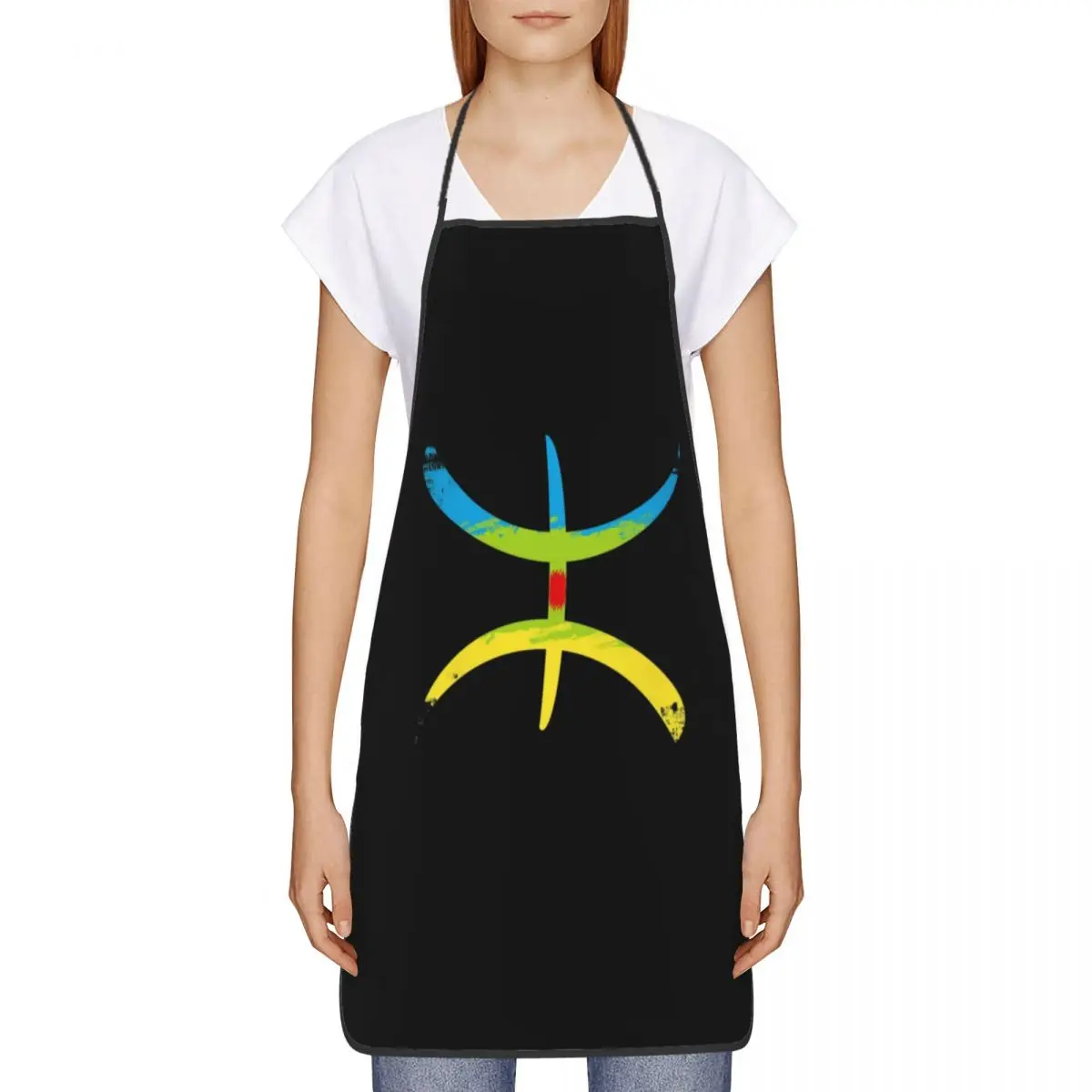 Berber Amazigh Flag YAZ Apron Women Men Unisex Bib Kitchen Cooking Tablier Cuisine Chef Gardening