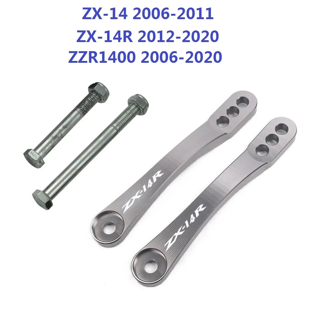 

Motorcycle Rear Adjustable Suspension Lowering Links Lever Hardware Bolts For Kawasaki ZX-14 ZX-14R ZX1400 2006-2020 ZX14R