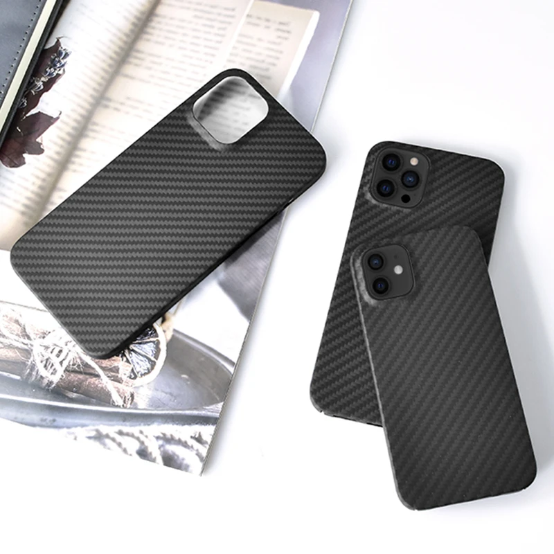 Aramid Fiber Case for iPhone 12 Pro Max 11Pro Carbon Fiber Cover Super thin light Business 11 Pro Max Xs XR XSMax 12Pro Shell