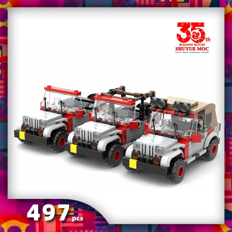 

SyMOC SUV Speed Champion City Car Racer Классические строительные блоки для бездорожья Brick Racing Супер техника Креативный гаражный набор «сделай сам»