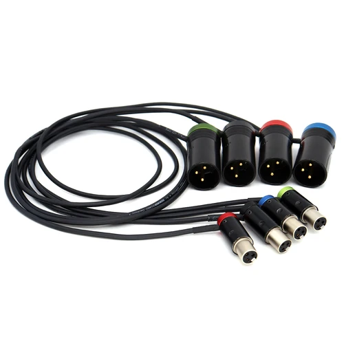 Imagen 2 del producto Cable de audio SOD-14 de perfil bajo, ta3f, 3 pines hembra a XLR, macho, escorpio, uso lectrosónico