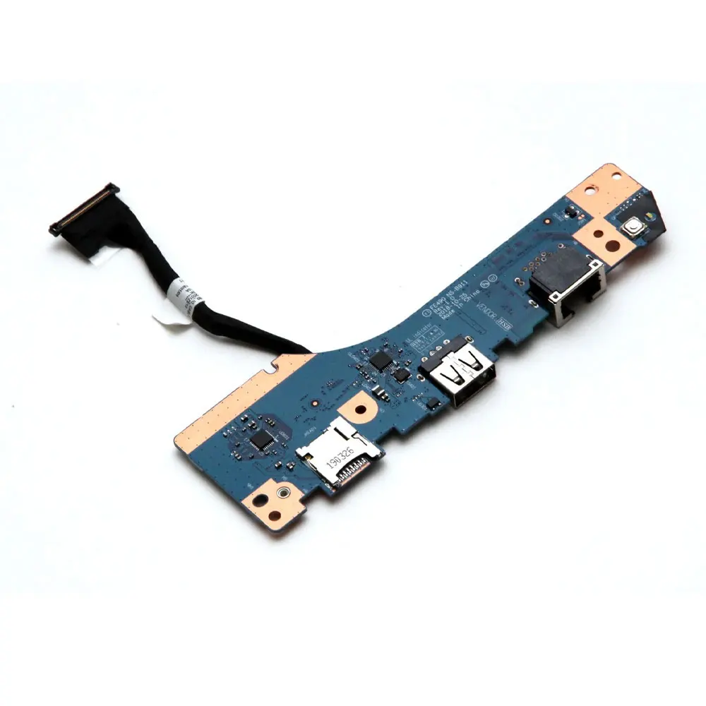 For Lenovo ThinkPad E490 E495 Laptop Switch USB RJ45 LAN Network Card Jack Port Power Button Board Cable FE490 NS-B911 02DL870