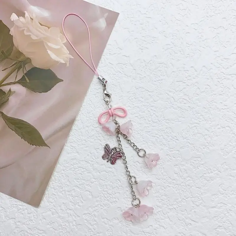 

Camera Chain Unique Keyring Lilys of the Valley Phone Charm Phone Pendant Bag Charm Perfect Gift for Fashion Individuals