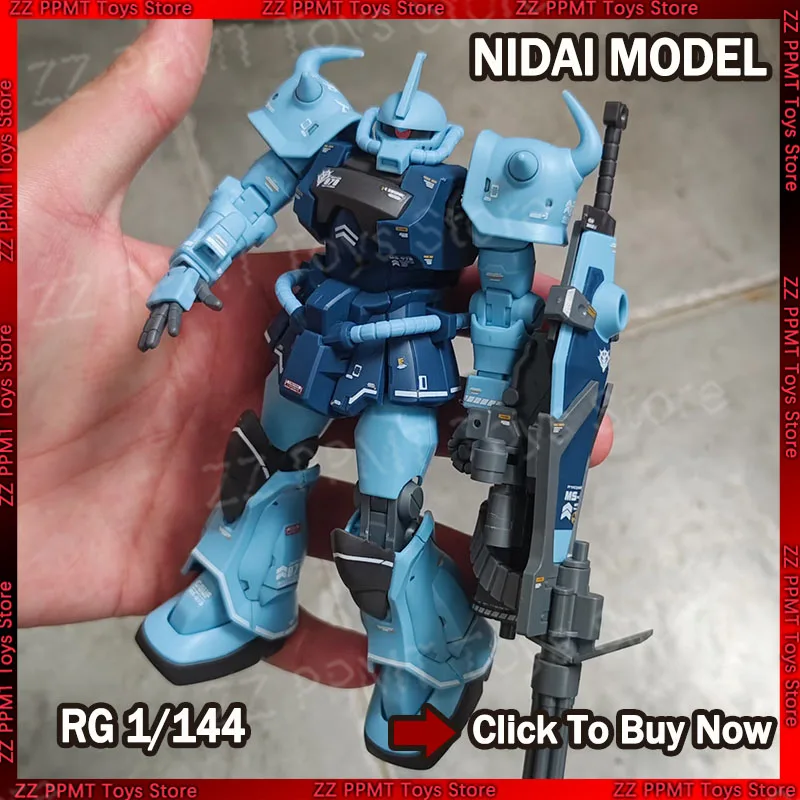 

NIDAI Model RG 1/144 Gouf Custom Action Figure MS-07B3 Anime Figures Scale Assembly Model Kit Plastic Kids Toy Birthday Gift