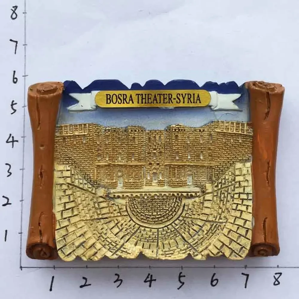 BABELEMI Middle East Syria Ancient City of Bosra Theatre Decorative Fridge Magnets Souvenirs