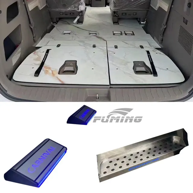 

CARNIVAL Car modification interior decoration diamond floor installation stainless steel pedal upgrade aluminum alloy pedal