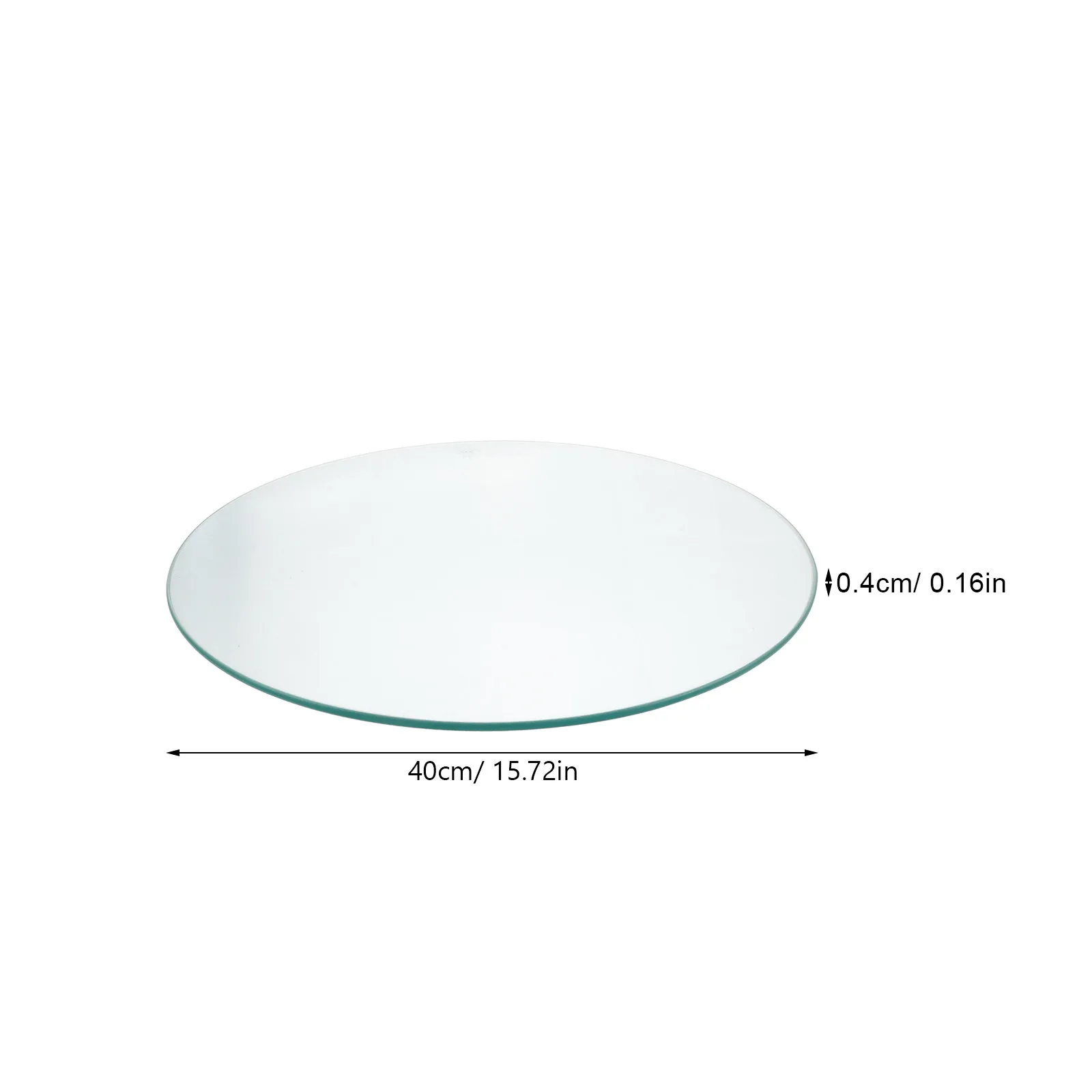 Round Tempered Glass Table Top Thick Clear Protector for Coffee Dining Patio Home Office Hotel Tables