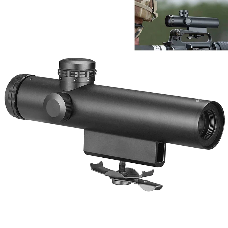 

MIDTEN M4 M16 Rifle Scope 4x20 Riflescope Sight Mil-Dot Reticle Lightweigth Optics Sighting Integrated Mount