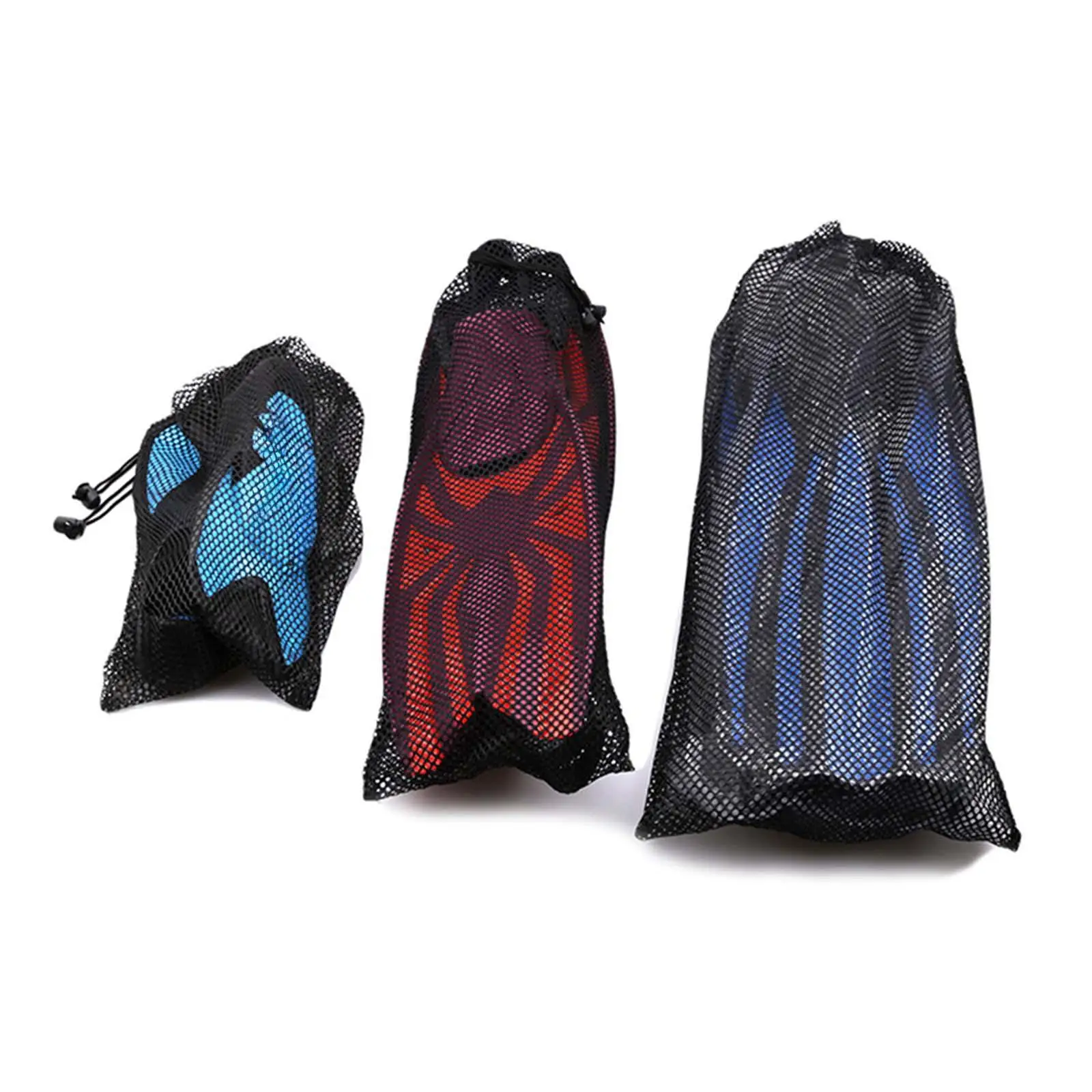 

Diving Fins Drawstring Bag Pouch Scuba Diving Equipment Bag Mesh Gear Bag for