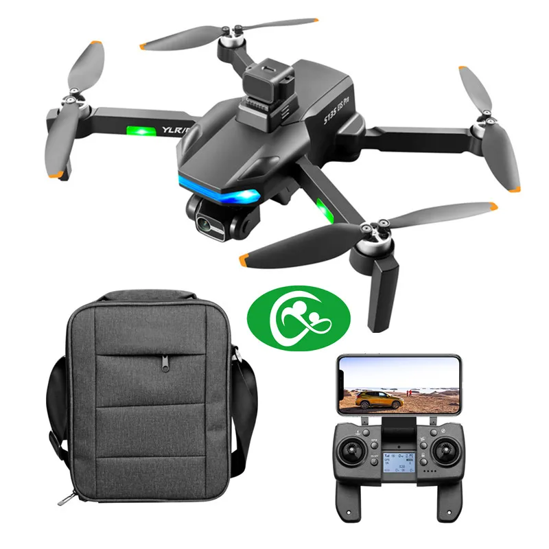 RC drone S135 Brushless Obstacle Avoidance GPS Wide Angle Camera drones 4k professional Long Range Children's Toy Best drones