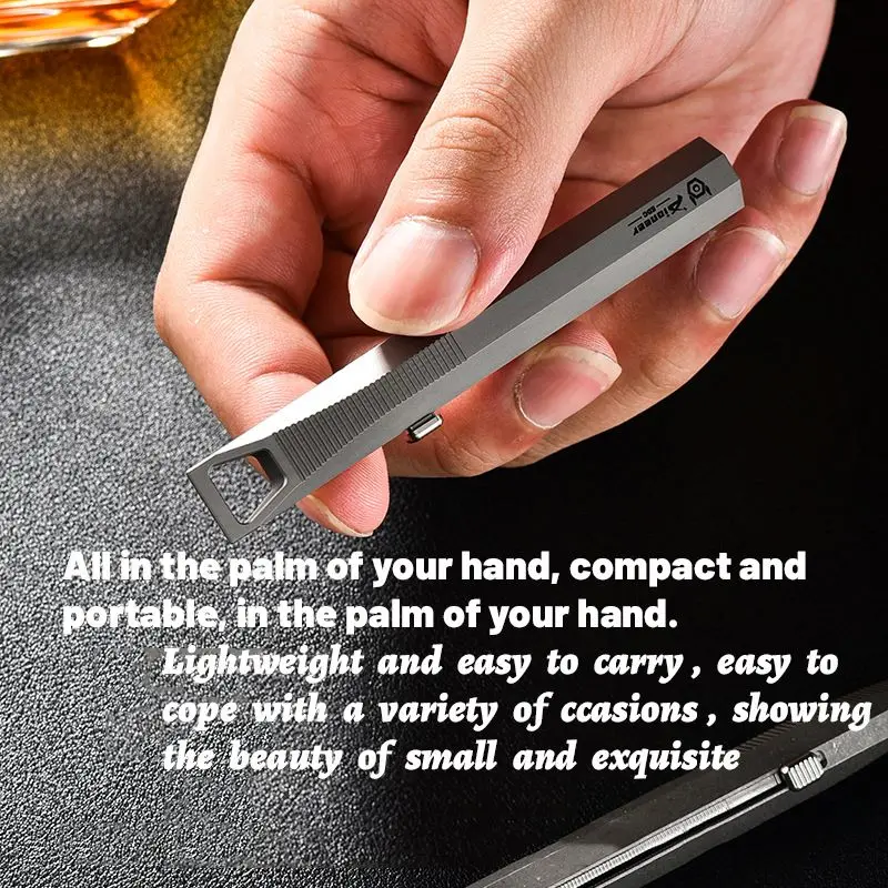 متعددة الوظائف في الهواء الطلق الدفاعية التيتانيوم قلم تخطيطي المحمولة EDC أدوات الطوارئ الراقية انزلاق توقيع قلم معدني الهدايا #4