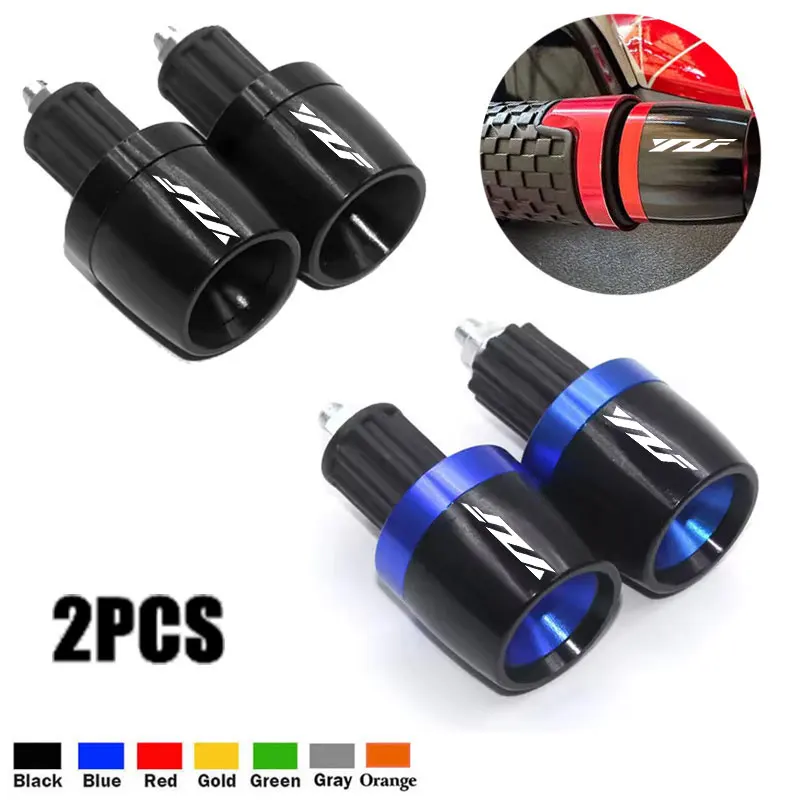 Handlebar Grips Ends Handle Bar Cap End Plug For YAMAHA YZF R1 R1S R1M R3 R6 R7 R9 R15 R25 R125 R250 YZF-R1 YZF-R3 YZF-R6 YZF-R7