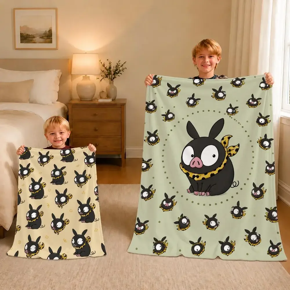 Anime Ranma One-Half Throw Soft Plush Flannel Pet Blanket, Home Decor Cover for Sofa, Bed, Trip & Picnic