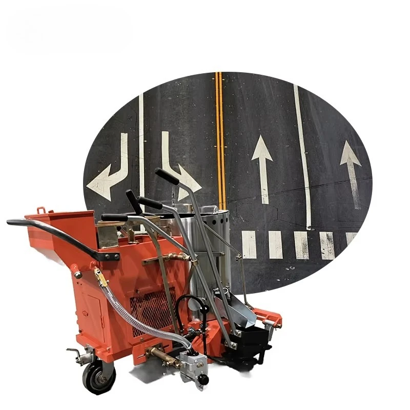 Durable Self-Propelled Road Line Marking Machine with Auto Forward & Reverse System for Parking Lot & Roadway Applications