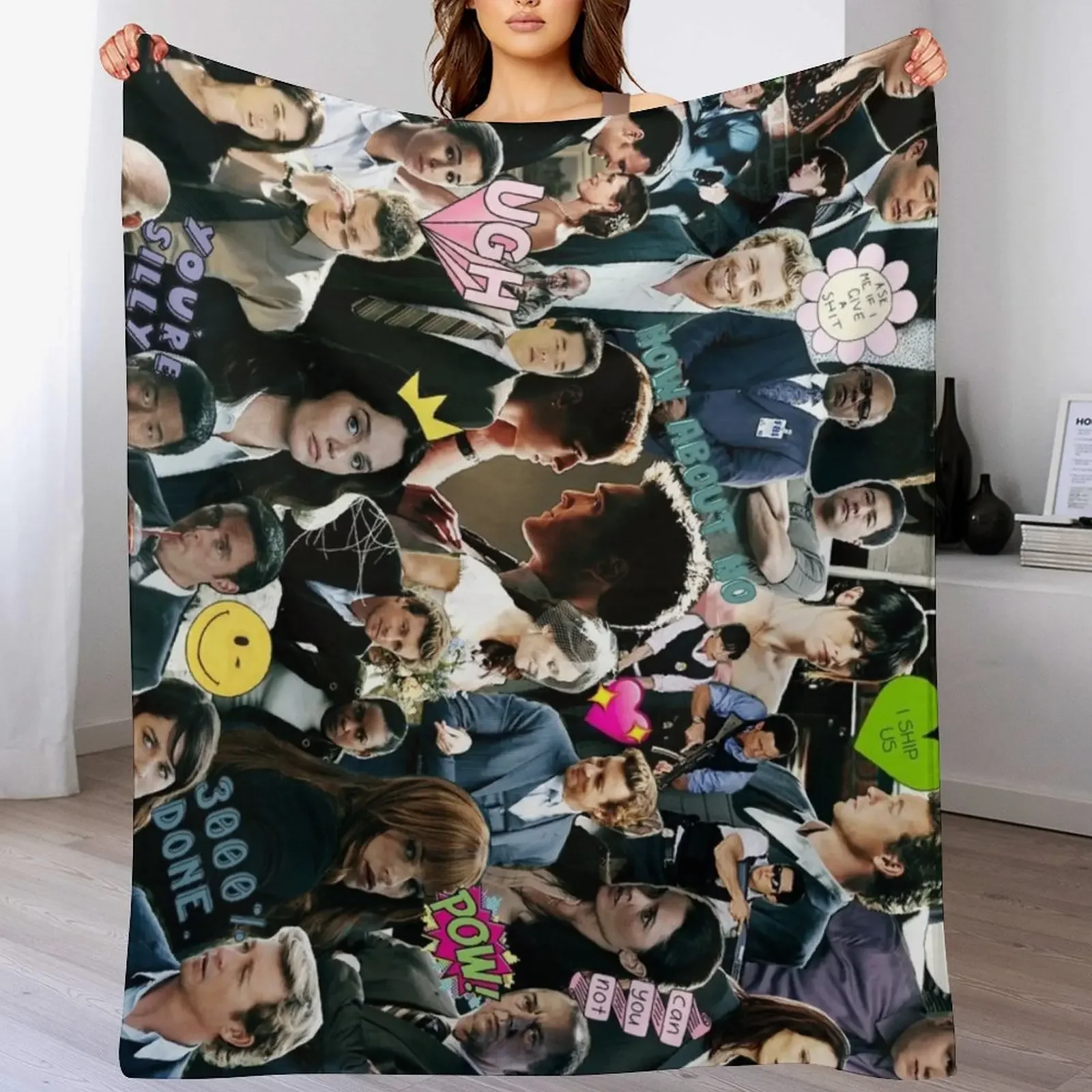 

The Mentalist Throw Blanket Plaid on the sofa Hairy sofa bed Blankets