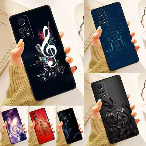 Treble Clef Music Design Case For Samsung Galaxy S24 Plus S23 S20 S21FE Lite S22 Ultra Note 20 S8 S9 S10 Phone Coque