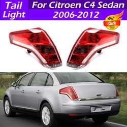 For Citroen C4 Sedan 2006 2007 2008 2009 2010 2011 2012 Car Rear Tail Light Brake Light Tail Lamp Assembly Taillights With Bulbs