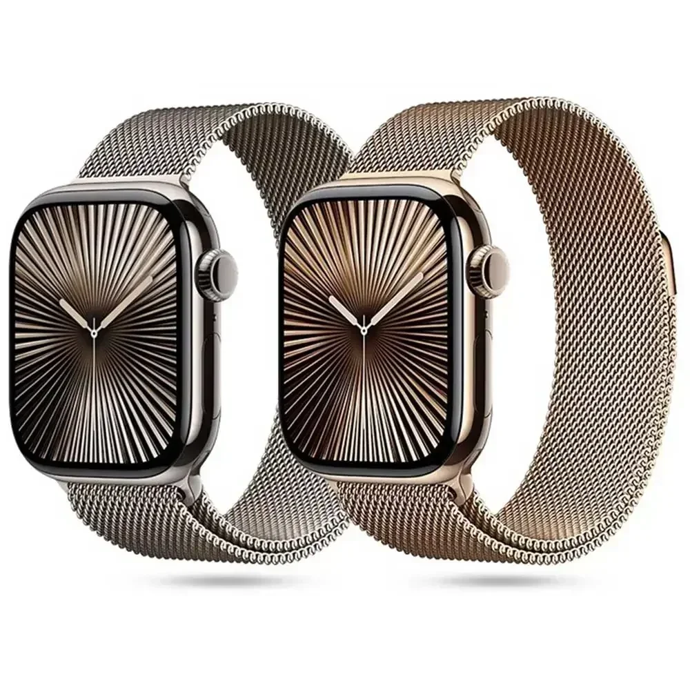 ミラネーゼループストラップ Apple Watch バンド 44mm 45mm 40mm-41mm 46mm-42mm 44mm Ultra 2 49mm コレア ブレスレット シリーズ 10 9 SE 8 7 6 5対応