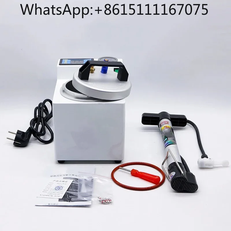 Lab Digital Pressure Curing Pot, Automatic Silicone Rubber Polymerizer for Denture Repair
