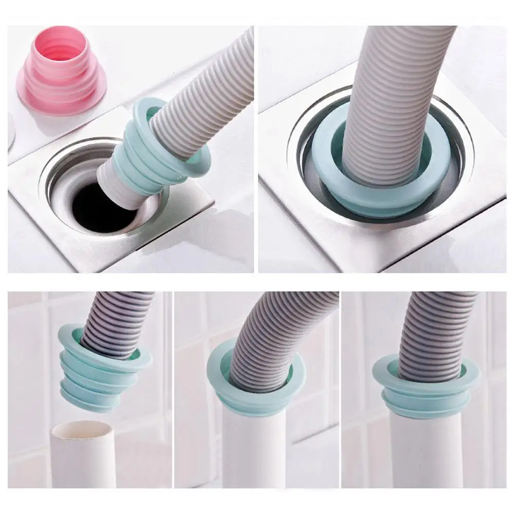TPR Drainage Control Seal Ring Sealing Cap Insect Proof Anti-Odor Sealing Cover Telescopic Sewer Sink Ring Kitchen Bathroom 2026