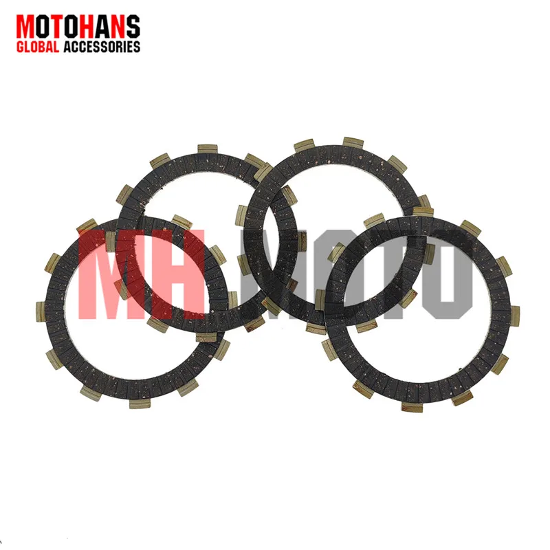 CLUTCH FRICTION PLATE 4PCS 12 TEETH FOR SUZUKI AX4 115 BEST125 GT125