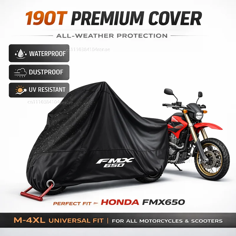 

Чехол для мотоцикла HONDA FMX650 FMX 650 Fmx650 Fmx 650 190T, водонепроницаемый, пылезащитный, с защитой от ультрафиолета, всесезонный